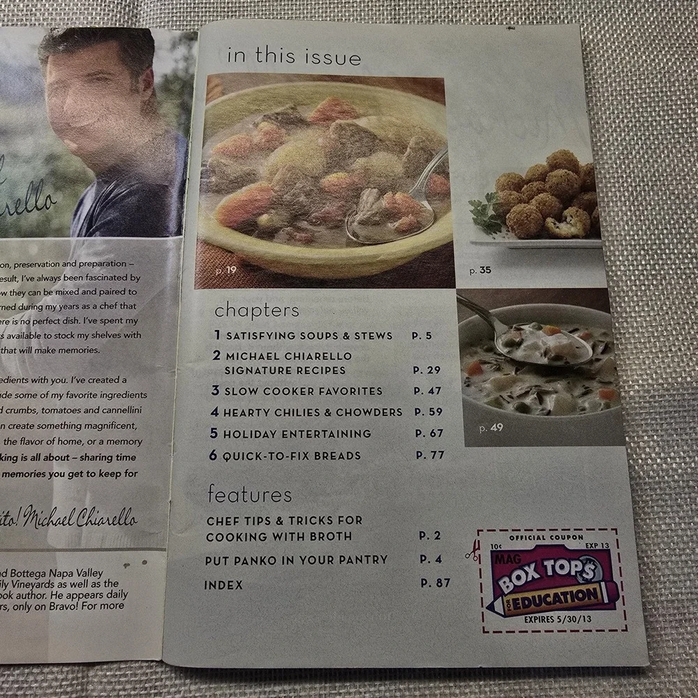 Progresso Soups & More Cookbook Pillsbury Classic #337 Michael Chiarello Recipes